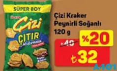 ÜLKER ÇİZİ KRAKER PEYNİRLİ SOĞANLI120 G